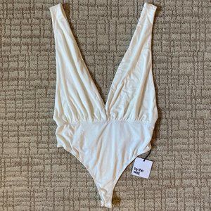 by the way. Revolve Deep V Bodysuit White Small